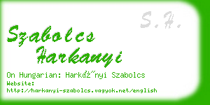 szabolcs harkanyi business card
